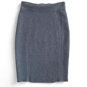 Akris Punto Gray Wool & Cashmere Knit Skirt – Size M